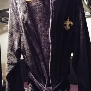 Mens black Saints robe🎈🎈SALE🎈🎈